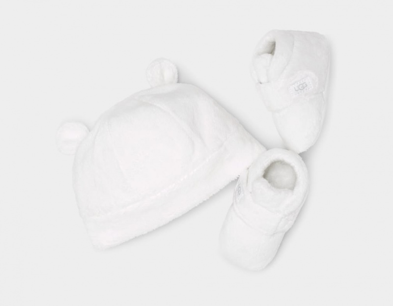 Ugg Baby Bixbee Boot and Beanie Stövlar Barn Vita | Sverige-83709