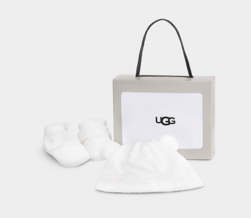 Ugg Baby Bixbee Boot and Beanie Stövlar Barn Vita | Sverige-83709