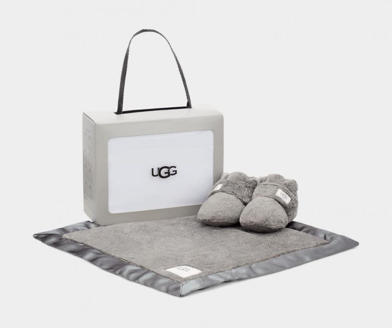 Ugg Baby Bixbee Bootie and Lovey Blanket Stövlar Barn Grå | Sverige-79348