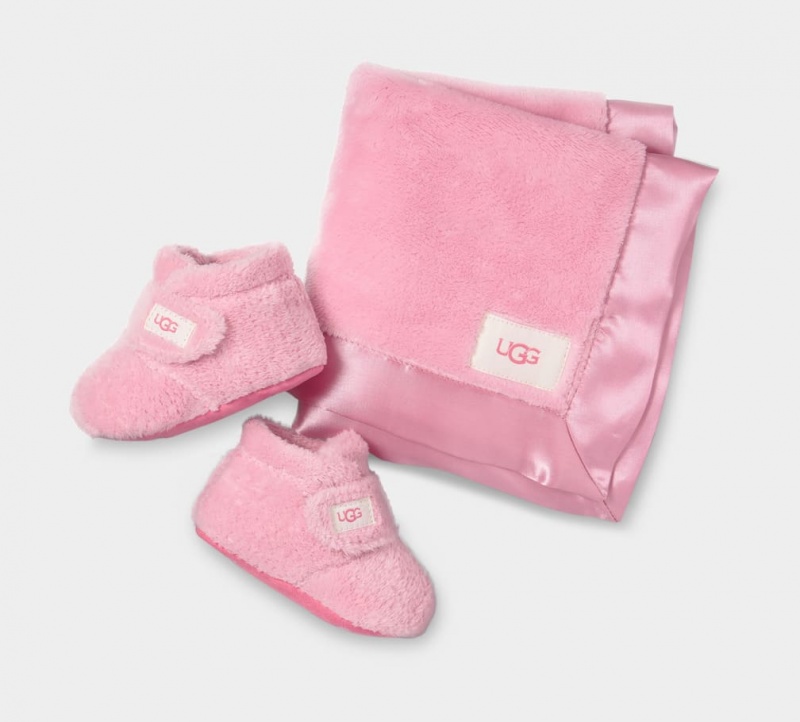 Ugg Baby Bixbee Bootie and Lovey Blanket Stövlar Barn Rosa | Sverige-40298