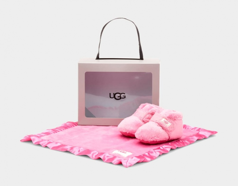 Ugg Baby Bixbee Bootie and Lovey Blanket Stövlar Barn Rosa | Sverige-40298