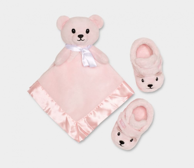 Ugg Baby Bixbee and Lovey Bear Stuffie Set Stövlar Barn Rosa | Sverige-93485