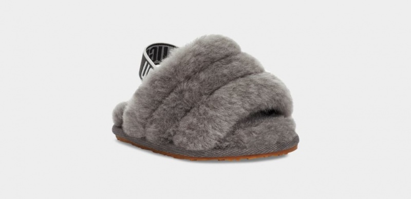 Ugg Baby Fluff Yeah Badtofflor and Lovey Blanket Tofflor Barn Grå | Sverige-24165