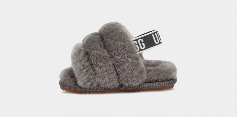 Ugg Baby Fluff Yeah Badtofflor and Lovey Blanket Tofflor Barn Grå | Sverige-24165