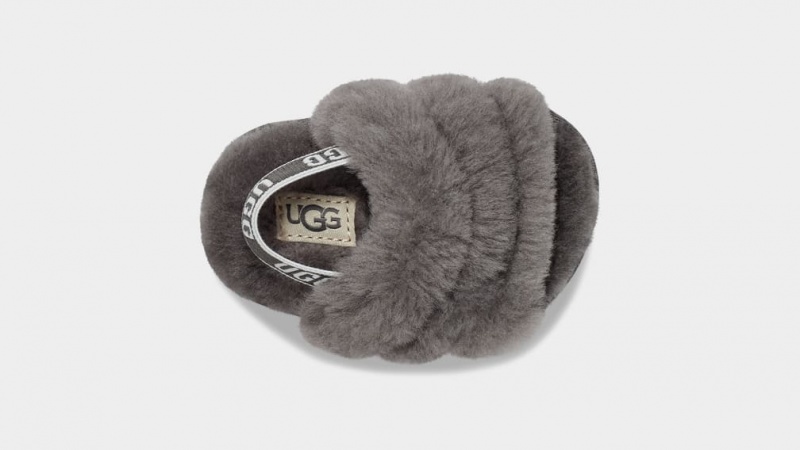 Ugg Baby Fluff Yeah Badtofflor and Lovey Blanket Tofflor Barn Grå | Sverige-24165