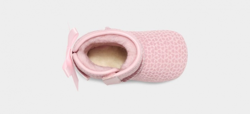 Ugg Baby Jesse Bow II Gel Hearts Stövlar Barn Rosa | Sverige-40196