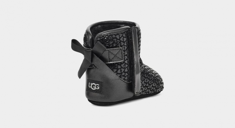 Ugg Baby Jesse Bow II Gel Hearts Stövlar Barn Svarta | Sverige-95130