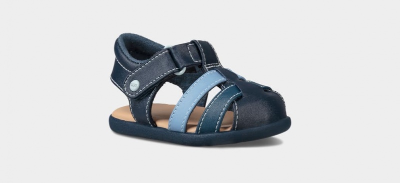 Ugg Baby Kolding Sandaler Barn Marinblå | Sverige-61572