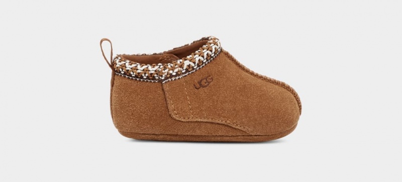 Ugg Baby Tasman and Logo Beanie Set Tofflor Barn Bruna | Sverige-40826