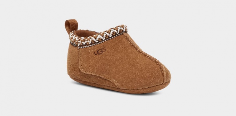 Ugg Baby Tasman and Logo Beanie Set Tofflor Barn Bruna | Sverige-40826