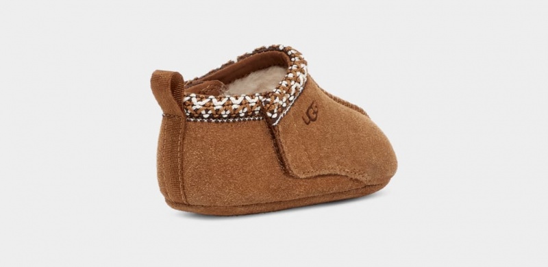 Ugg Baby Tasman and Logo Beanie Set Tofflor Barn Bruna | Sverige-40826