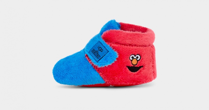 Ugg Baby Ugg X Sesame Friends Bixbee Stövlar Barn Blå Röda | Sverige-49571