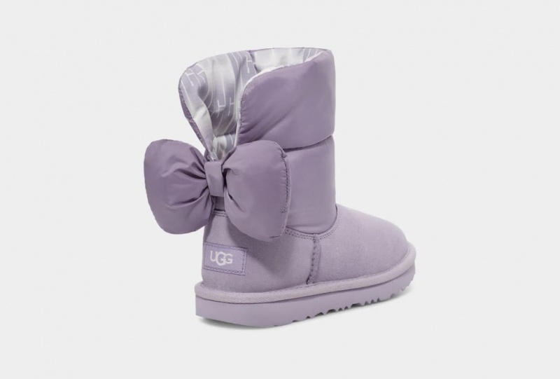 Ugg Bailey Bow Maxi Stövlar Barn Lila | Sverige-70693