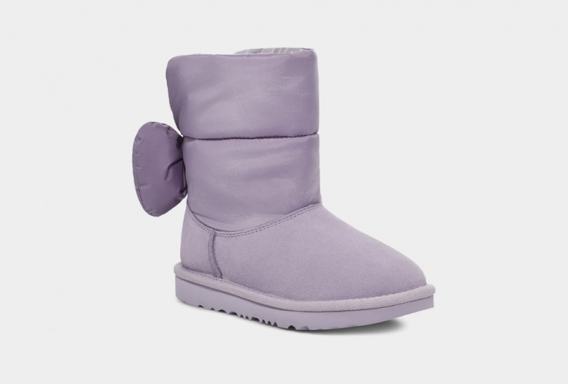 Ugg Bailey Bow Maxi Stövlar Barn Lila | Sverige-70693