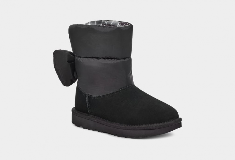 Ugg Bailey Bow Maxi Stövlar Barn Svarta | Sverige-38567