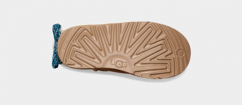 Ugg Bailey Bow Squiggles Stövlar Barn Bruna | Sverige-82347