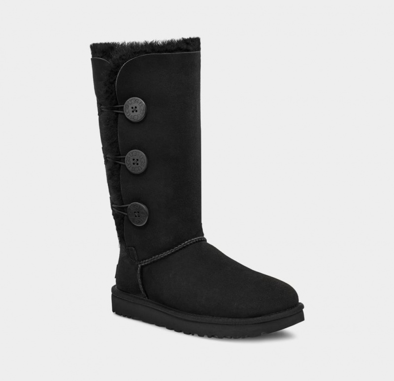 Ugg Bailey Button Triplet II Stövlar Dam Svarta | Sverige-84927