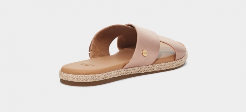 Ugg Brylee Badtofflor Sandaler Dam Rosa Guld Metal | Sverige-37194