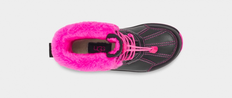 Ugg Butte II CWR Glow Tryck Stövlar Barn Svarta Rosa | Sverige-07248