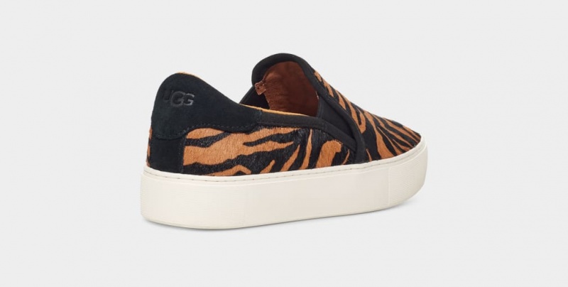 Ugg Cahlvan Tiger Print Sneakers Dam Bruna Svarta | Sverige-38795