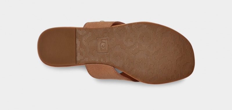 Ugg Carey Flip Badtofflor Sandaler Dam Bruna | Sverige-10295