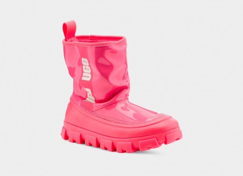 Ugg Classic Brellah Mini Stövlar Barn Korall | Sverige-53270