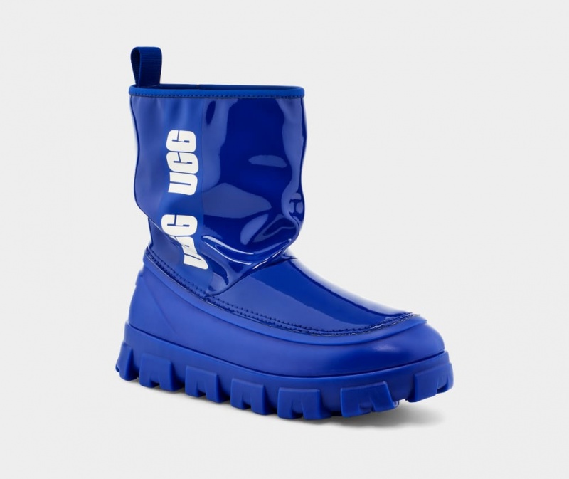 Ugg Classic Brellah Mini Stövlar Dam Blå | Sverige-76410