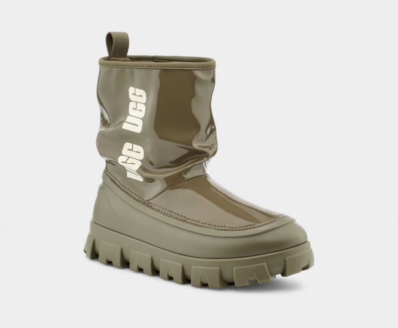 Ugg Classic Brellah Mini Stövlar Dam Olivgröna | Sverige-14568