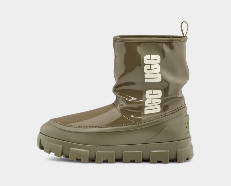 Ugg Classic Brellah Mini Stövlar Dam Olivgröna | Sverige-14568