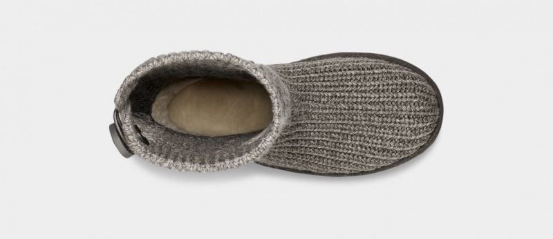 Ugg Classic Cardi Cabled Knit Stövlar Dam Grå | Sverige-28760