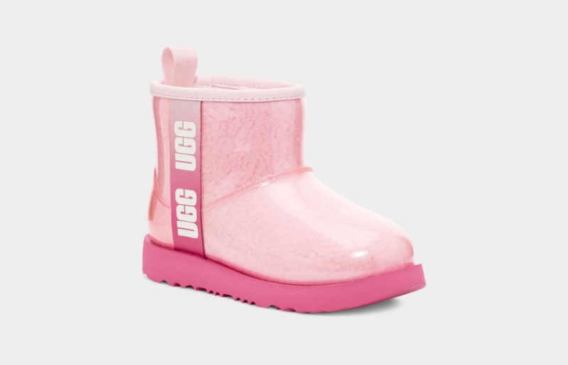 Ugg Classic Clear Mini II Stövlar Barn Rosa | Sverige-87104