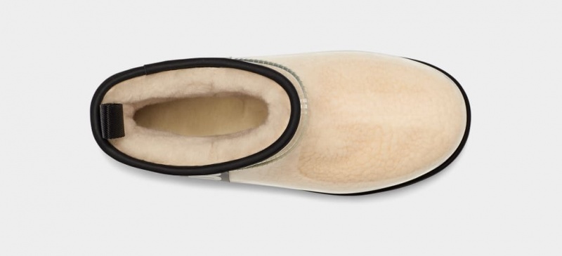 Ugg Classic Clear Mini Stövlar Dam Beige Svarta | Sverige-84729