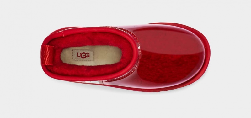 Ugg Classic Clear Mini Stövlar Dam Röda | Sverige-57936