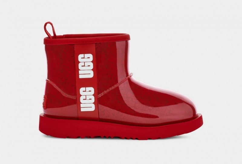 Ugg Classic Clear Mini Stövlar Dam Röda | Sverige-57936