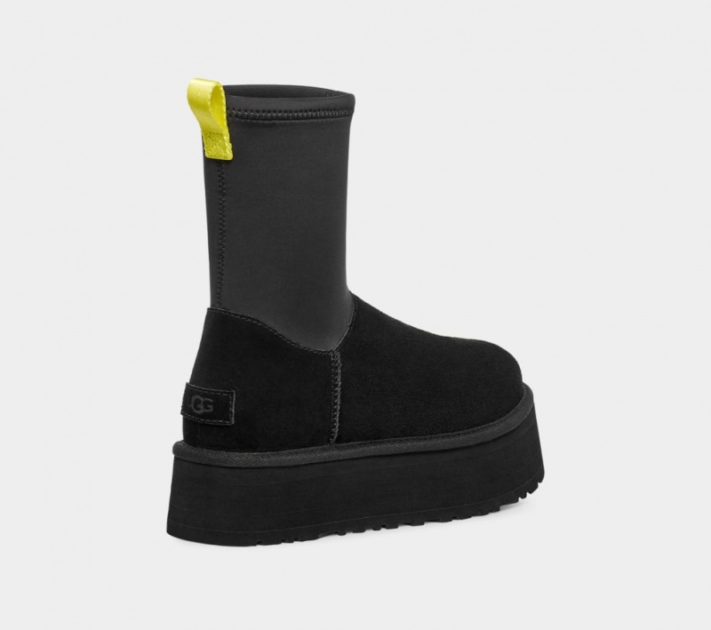 Ugg Classic Dipper Stövlar Dam Svarta | Sverige-75861