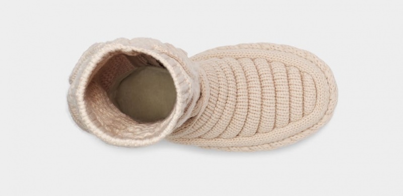 Ugg Classic Höga Tjock Knit Stövlar Dam Beige | Sverige-08439