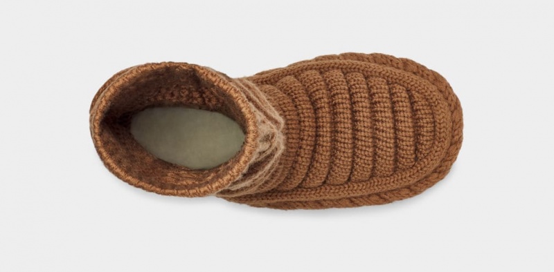 Ugg Classic Höga Tjock Knit Stövlar Dam Bruna | Sverige-82539