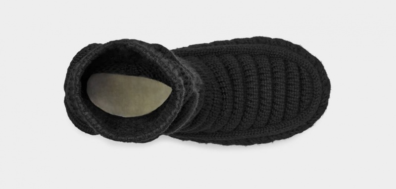 Ugg Classic Höga Tjock Knit Stövlar Dam Svarta | Sverige-28493