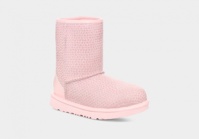 Ugg Classic II Gel Hearts Stövlar Barn Rosa | Sverige-57214