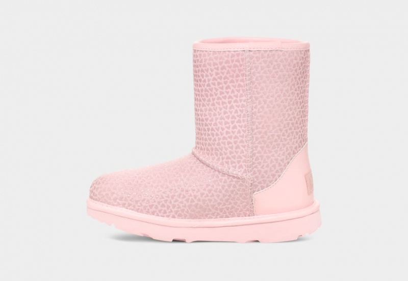 Ugg Classic II Gel Hearts Stövlar Barn Rosa | Sverige-57214