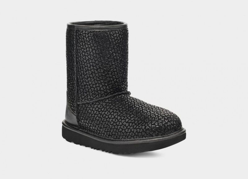 Ugg Classic II Gel Hearts Stövlar Barn Svarta | Sverige-85493