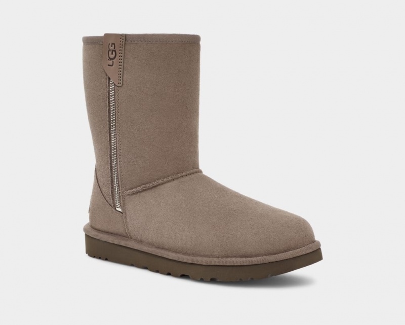 Ugg Classic Korta Bailey Zip Stövlar Dam Bruna | Sverige-40173