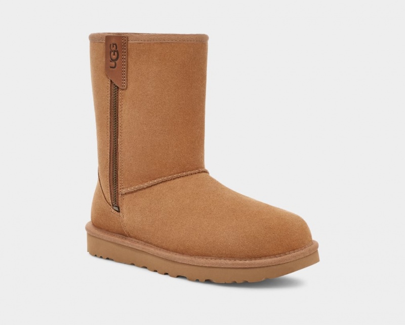 Ugg Classic Korta Bailey Zip Stövlar Dam Bruna | Sverige-58236