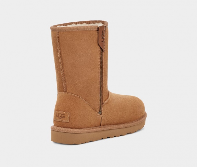 Ugg Classic Korta Bailey Zip Stövlar Dam Bruna | Sverige-58236