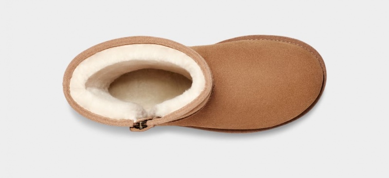 Ugg Classic Korta Bailey Zip Stövlar Dam Bruna | Sverige-58236