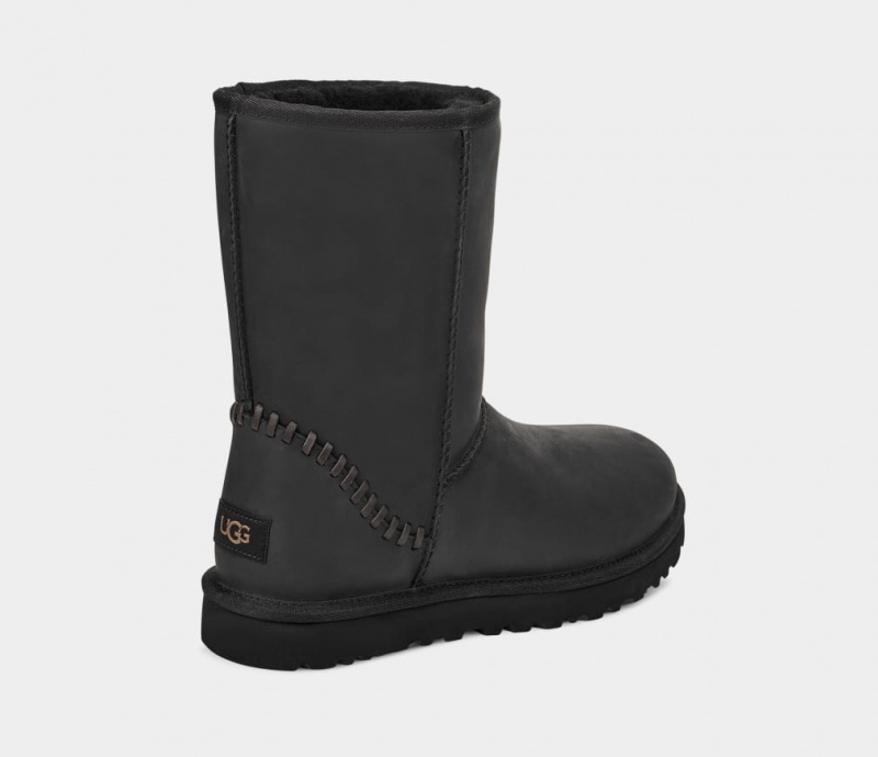 Ugg Classic Korta Deco Stövlar Herr Svarta | Sverige-68273