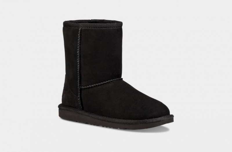 Ugg Classic Korta II Stövlar Barn Svarta | Sverige-82537