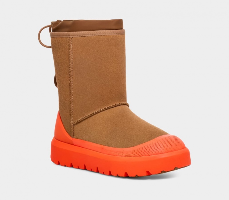 Ugg Classic Korta Weather Hybrid Stövlar Dam Bruna Orange | Sverige-18026