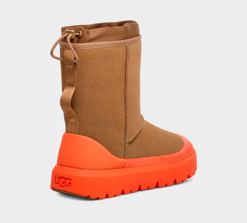 Ugg Classic Korta Weather Hybrid Stövlar Dam Bruna Orange | Sverige-18026