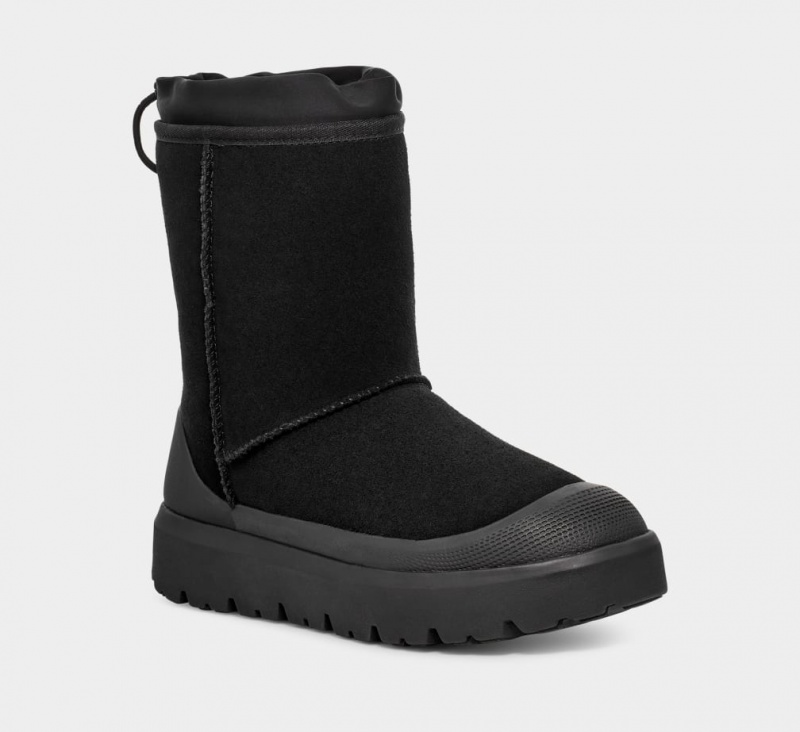 Ugg Classic Korta Weather Hybrid Stövlar Dam Svarta Svarta | Sverige-42930